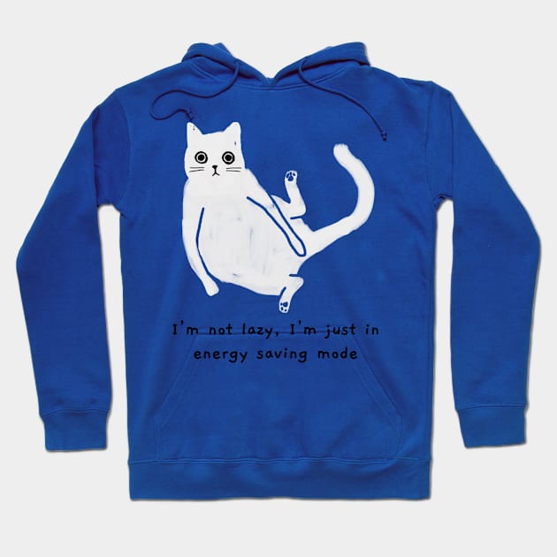 Not lazy (black caption) Hoodie by KentheCat